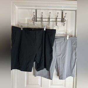 travis matthew Men’s Chino Golf Shorts Lot Of 2 Size 42 Basic solid black gray